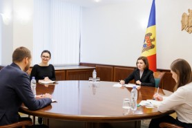 Maia Sandu a avut o întrevedere cu Ambasadorul Uniunii Europene, Jānis Mažeiks
